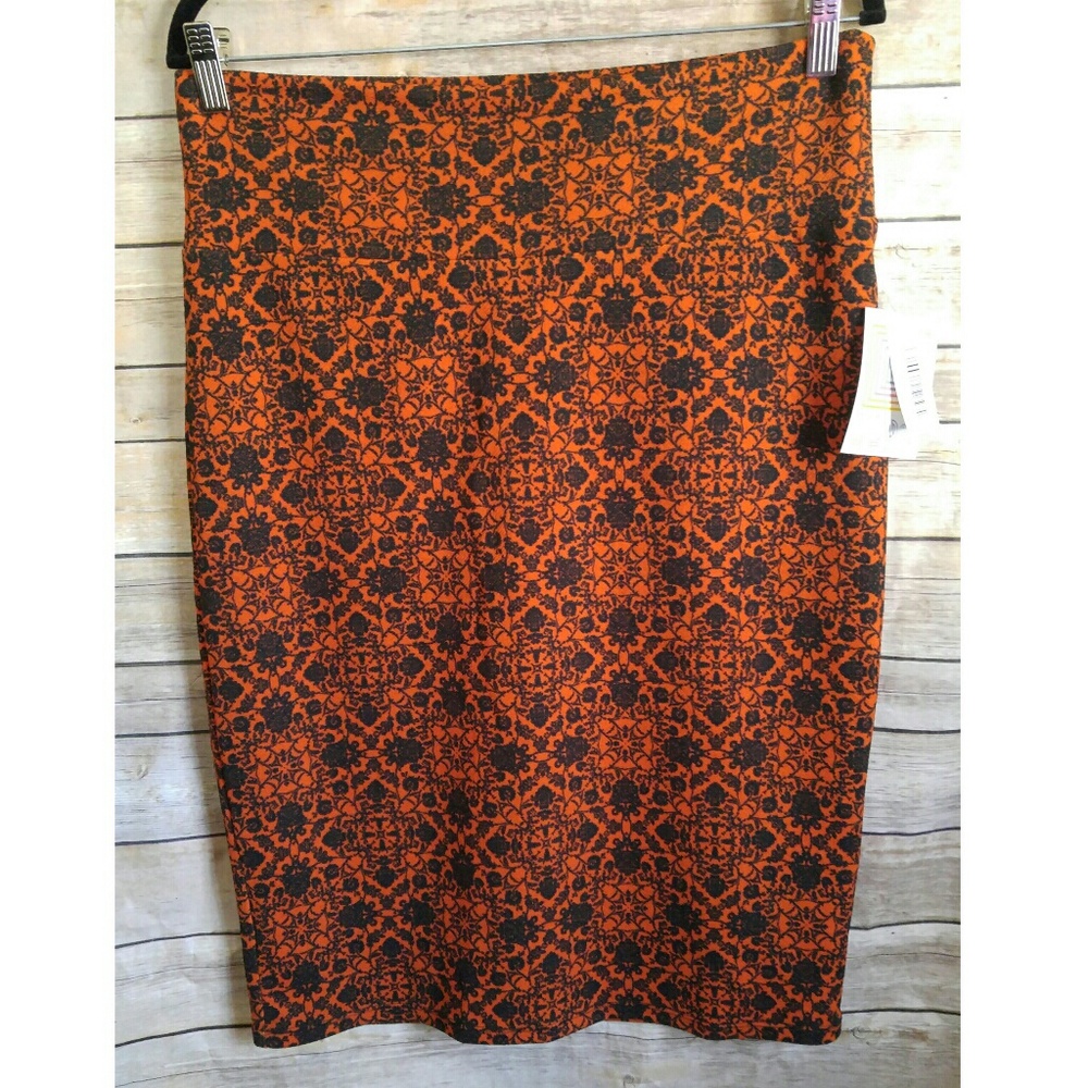 LuLaRoe Cassie Skirt Orange